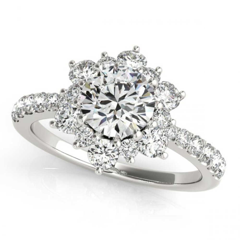 2ct colorless moissanite ring, full details in the moissanite report. Color D. - Picture 2 of 5